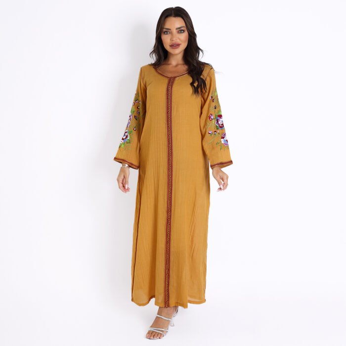 Linen-Kaftan-Moroccan - Image 3