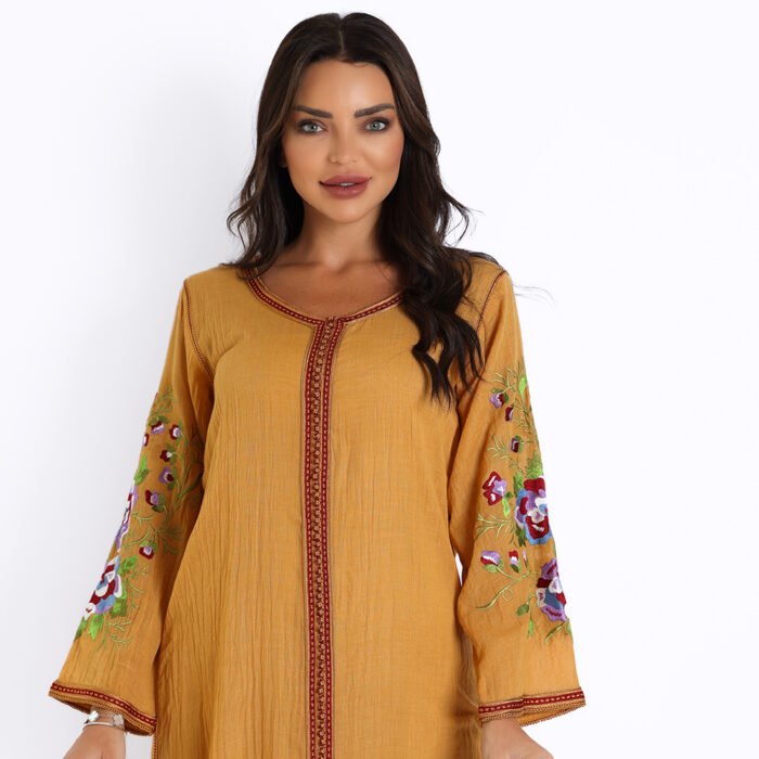 Linen-Kaftan-Moroccan